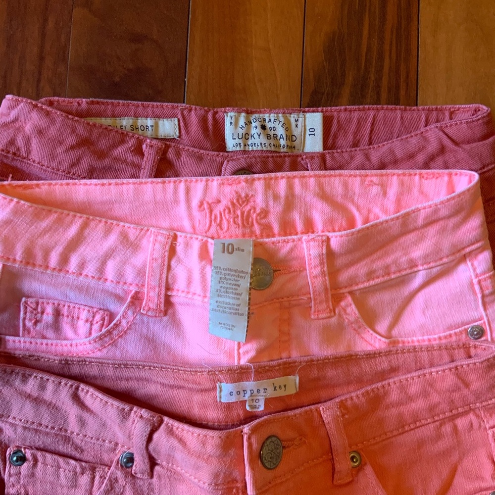 Three pairs of girl’s size 10 shorts